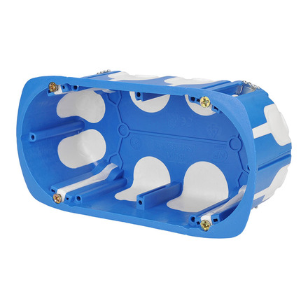 Solight vestavná podlahová dvojzásuvka, IP55, matná bílá, obdélníkové víčko 5B323W