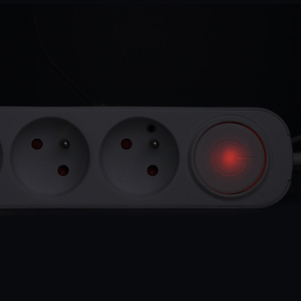 Solight prodlužovací přívod 5 zásuvek, USB A+C 20W PD, 3m, 3 x 1mm2, bílý, vypínač PP152PD20