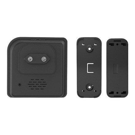Solight 2x bezdrátový zvonek, do zásuvky, 200m, černý, learning code 1L67BDZ