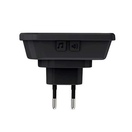 Solight 2x bezdrátový zvonek, do zásuvky, 200m, černý, learning code 1L67BDZ