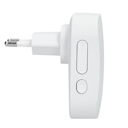 Solight bezdrátový zvonek, do zásuvky, 180m, bílý, learning code 1L80