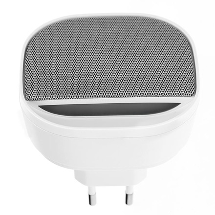 Solight bezdrátový zvonek s nočním světélkem, do zásuvky, 180m, bílý, learning code 1L81