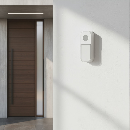 Solight bezdrátový zvonek s nočním světélkem, do zásuvky, 180m, bílý, learning code 1L81