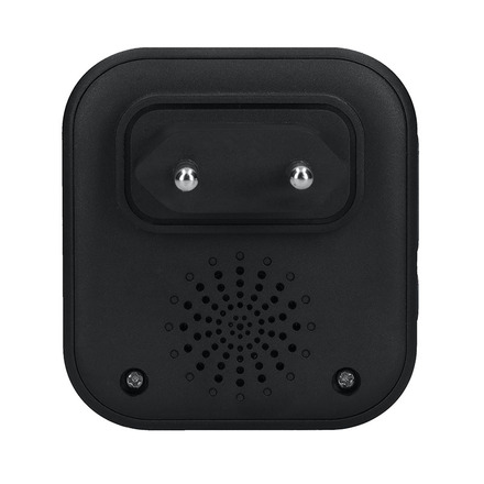 Solight bezdrátový zvonek, do zásuvky, 180m, černý, learning code 1L80B