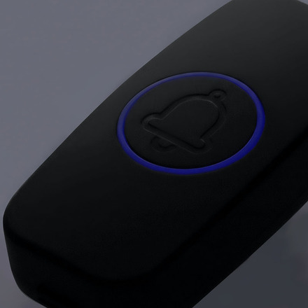 Solight bezdrátový zvonek, do zásuvky, 180m, černý, learning code 1L80B