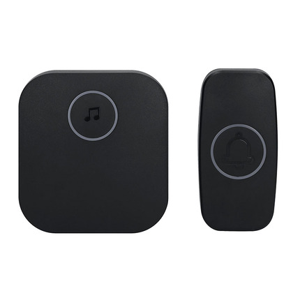 Solight bezdrátový zvonek, do zásuvky, 180m, černý, learning code 1L80B