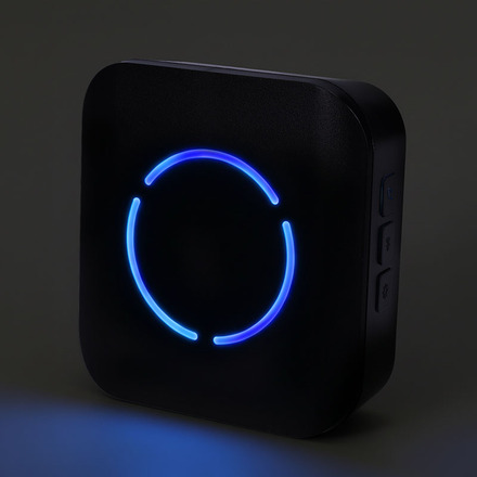 Solight bezdrátový zvonek, do zásuvky, 180m, černý, learning code 1L82B