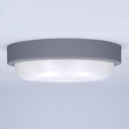 Solight LED venkovní osvětlení kulaté, 13W, 910lm, 4000K, IP54, 17cm, šedá barva WO745-G