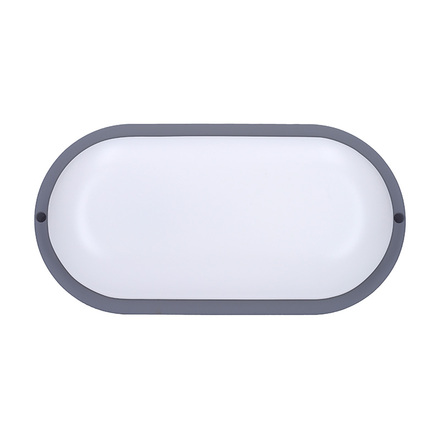 Solight LED venkovní osvětlení oválné, 20W, 1500lm, 4000K, IP54, 26cm, šedá barva WO749-G