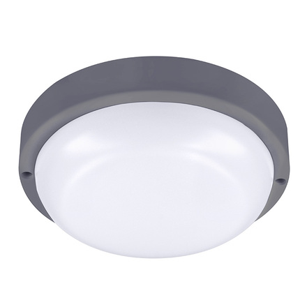 Solight LED venkovní osvětlení kulaté, 20W, 1500lm, 4000K, IP54, 20cm, šedá barva WO750-G