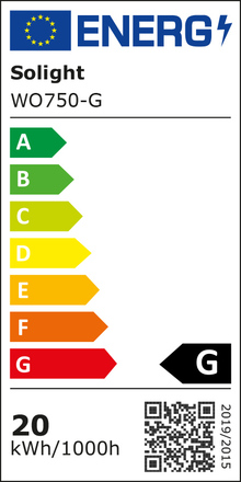 Solight LED venkovní osvětlení kulaté, 20W, 1500lm, 4000K, IP54, 20cm, šedá barva WO750-G