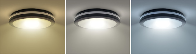 Solight LED osvětlení s nastavitelným výkonem a teplotou světla, 18/22/26W, max. 2210lm, 3CCT, IP65, 30cm WO820