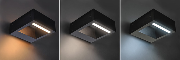 Solight LED venkovní nástěnné osvětlení Ragusa, 7W, 450lm, 3 CCT WO806