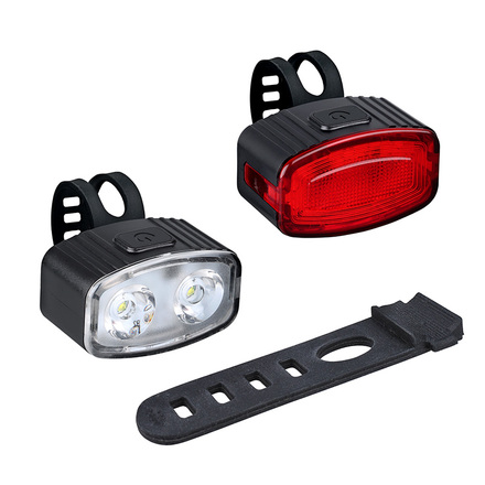 Solight set nabíjecích cyklo svítilen, 160lm přední, zadní červená, Li-Ion, USB WN47