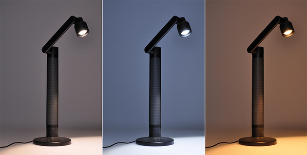 Solight LED stmívatelná lampička s RGB podsvícením, 10W, 600lm, změna chromatičnosti, dálkový ovladač WO67