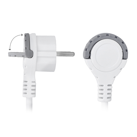 Solight 2z + USB A+C 17W, cestovní prodlužovací přívod 1.5m, bílý PP154C