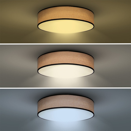 Solight LED osvětlení s dálkovým ovladačem Brownie, 60W, 4200lm, 50cm, změna chromatičnosti, stmívatelné WO8004