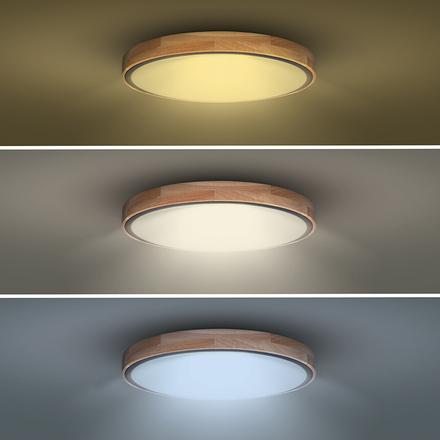 Solight LED osvětlení s dálkovým ovladačem Iron Oak, 48W, 3360lm, 40cm, změna chromatičnosti, stmívatelné WO8005