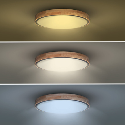 Solight LED osvětlení s dálkovým ovladačem Iron Oak, 60W, 4200lm, 51cm, změna chromatičnosti, stmívatelné WO8006