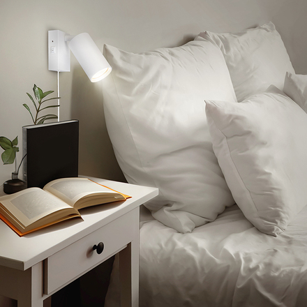 Solight nástěnná lampička CELE, 1x GU10, bílá WO3002-W