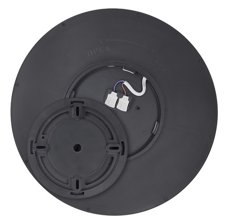 Solight LED osvětlení s dálkovým ovladačem Estela Black, 36W, 2700lm, 30cm, změna chromatičnosti, stmívatelné WO8018