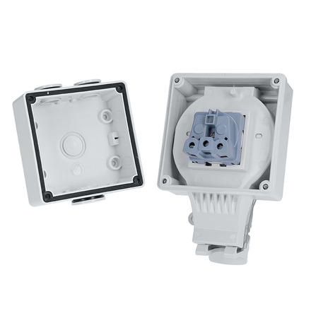 Solight zásuvka IP66, vodotěsná a prachotěsná 5B350