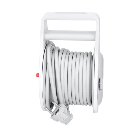 Solight prodlužovací přívod na bubnu 10m, 3 zásuvky, šedý kabel, 3x 1,0mm2 PB25B