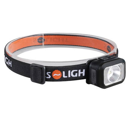 Solight LED čelová nabíjecí svítilna, 170lm, teplé+studené světlo, Li-Ion WN52