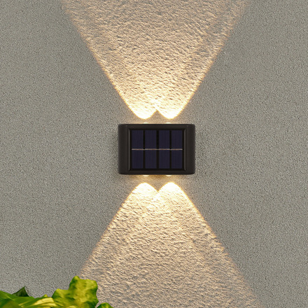 Solight LED solární nástěnné světlo, teplá a studená bílá, 15x10cm WL917