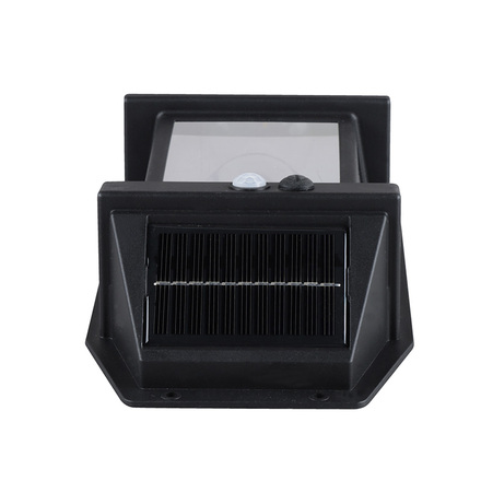 Solight LED solární lucerna nástěnná, teplá bílá, 12x17cm, černá WL918