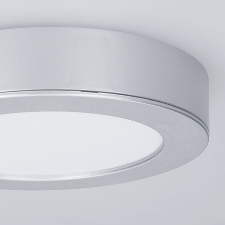 Solight LED mini panel koupelnový 2v1, 3CCT, podhledový/přisazený, 12W, 1020lm, IP54, stříbrná, kulatý WD240-S