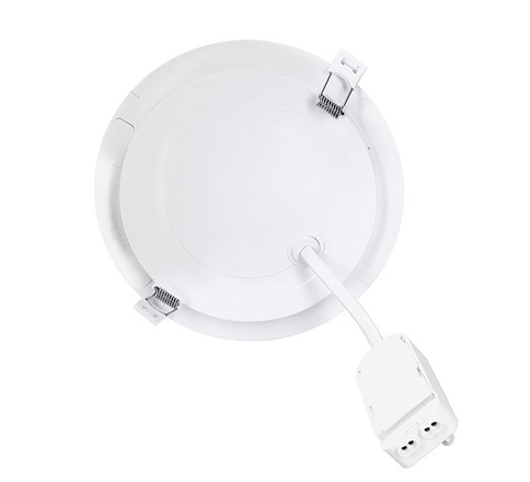 Solight LED mini panel koupelnový 2v1, 3CCT, podhledový/přisazený, 24W, 2040lm, IP54, stříbrná, kulatý WD244-S