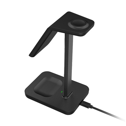 Solight stolní nabíječka 3v1, Qi2, MagSafe kompatibilní SSWC02