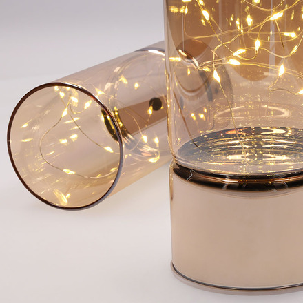 Solight sada dvou vánočních LED světélek, 15/20cm, 30x LED, AA baterie 1V287