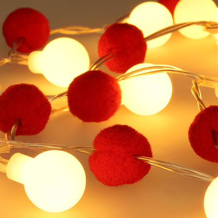 Solight LED vánoční řetízek červená-bílá, 20x LED, 1,5m, 2xAA 1V292