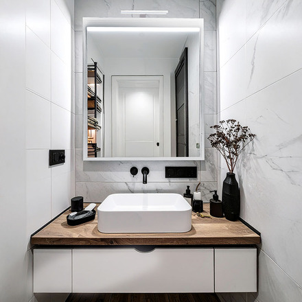 Solight LED koupelnové osvětlení nad zrcadlo 3v1, 7W, 455lm, 4000K, IP44, 40cm, chrom WO827-CR