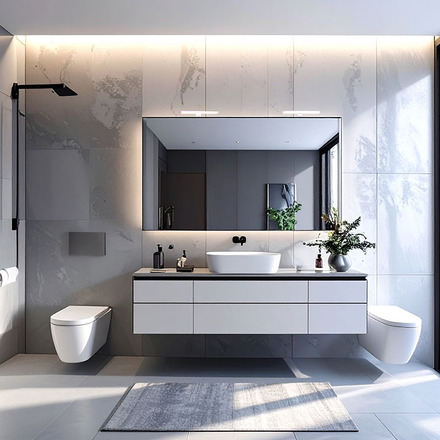 Solight LED koupelnové osvětlení nad zrcadlo 3v1, 7W, 455lm, 4000K, IP44, 40cm, chrom WO827-CR