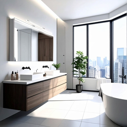 Solight LED koupelnové osvětlení nad zrcadlo 3v1, 12W, 780lm, 4000K, IP44, 60cm, chrom WO828-CR