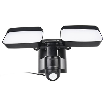 Solight LED solární osvětlení se senzorem, 9W, 850lm, 4000K, Li-Ion, černá WO7203