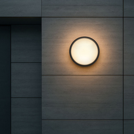 Solight LED venkovní osvětlení, nastavitelná teplota světla - 3CCT, 15/18/20W, 1800lm, 22cm, 2v1 - bílý a černý kryt WO779-2