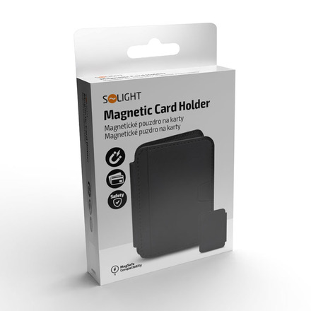 Solight magnetické pouzdro na karty, MagSafe kompatibilní MCH02