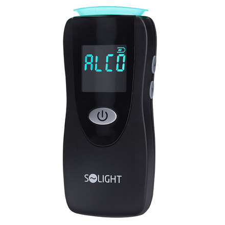 Solight profesionální bezkontaktní alkohol tester, Fuel Cell, 0,0 - 5,0‰ BAC,citlivost 0,08‰ 1T08