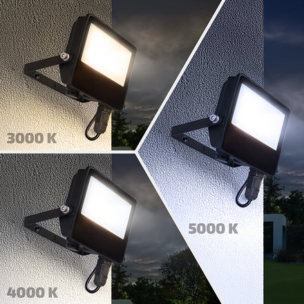Solight LED reflektor TOP, 20W, max. 2600lm, 3CCT, volitený výkon 100/50%, IP65, rychlokonektor WM-20W-T
