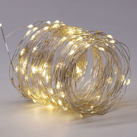 Solight LED solární řetěz, 200LED, 22m, teplá bílá WL919