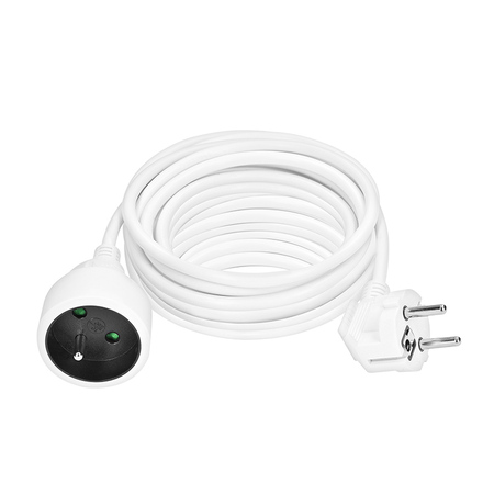 Solight prodlužovací přívod - spojka, 1 zásuvka, 10m, 3 x 1,5mm2, bílá PS06