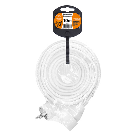 Solight prodlužovací přívod - spojka, 1 zásuvka, 10m, 3 x 1,5mm2, bílá PS06