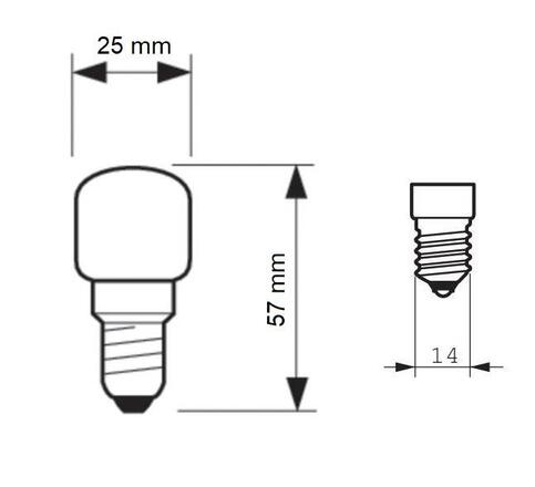 Philips žárovka do pečících trub App 25W E14 230-240V T25 CL OV