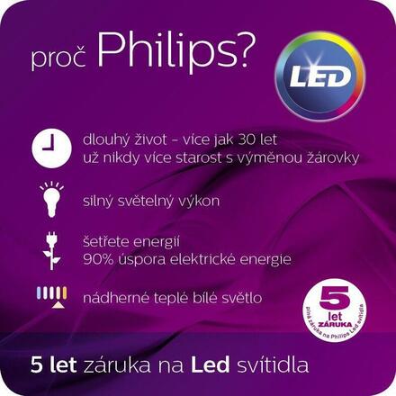 Philips Dust VENKOVNÍ SVÍTIDLO NÁSTĚNNÉ ČERNÁ 1x3W 230V 16407/93/16