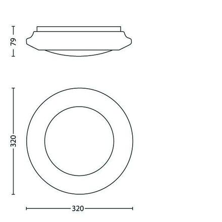 Philips SVÍTIDLO CINNABAR LED/16W/230V 33362/31/16