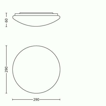 Philips NOV 2015 Twirly 27K SVÍTIDLO STROPNÍ BÍLÁ 1x12W 240V 31814/31/16